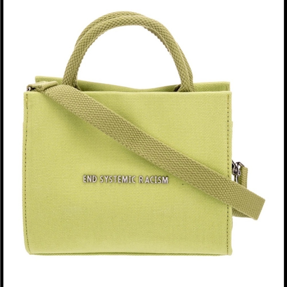 Brandon Blackwood "End Systemic Racism" ESR Tote Canvas Lime Green